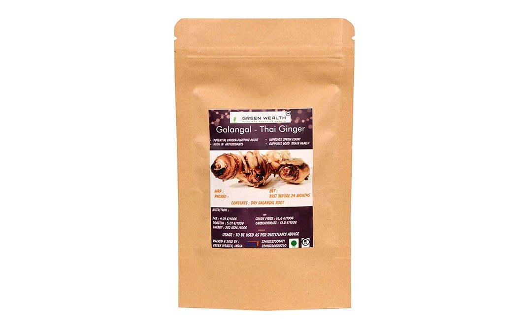 Green Wealth Galangal-Thai Ginger    Pack  100 grams
